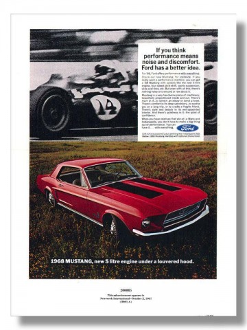 1968 Mustang Advertisement