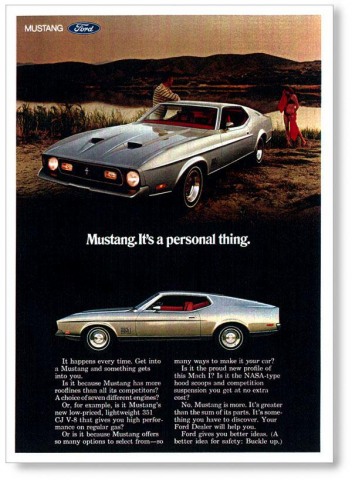 1971 Mustang Advertisement