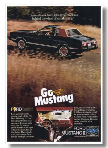 1978 Mustang Advertisement