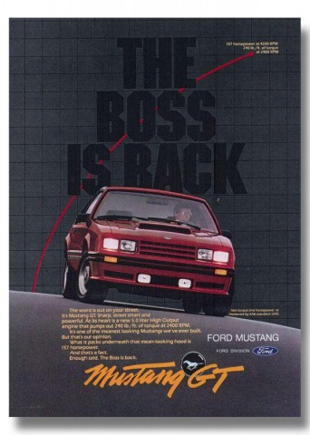 1982 Mustang Advertisement