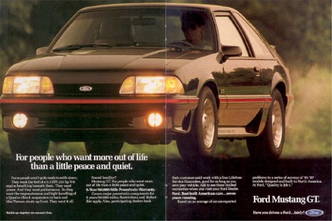 1988 Mustang Advertisement