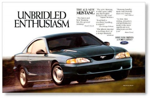 1994 Mustang Advertisement