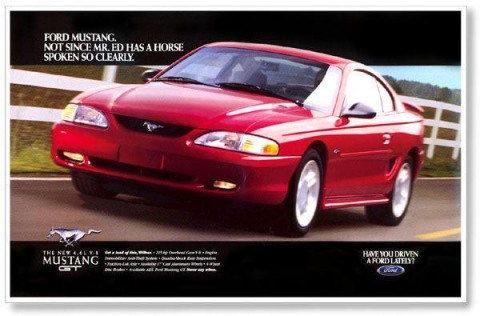 1996 Mustang Advertisement