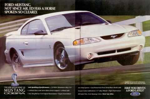 1996 Mustang Advertisement