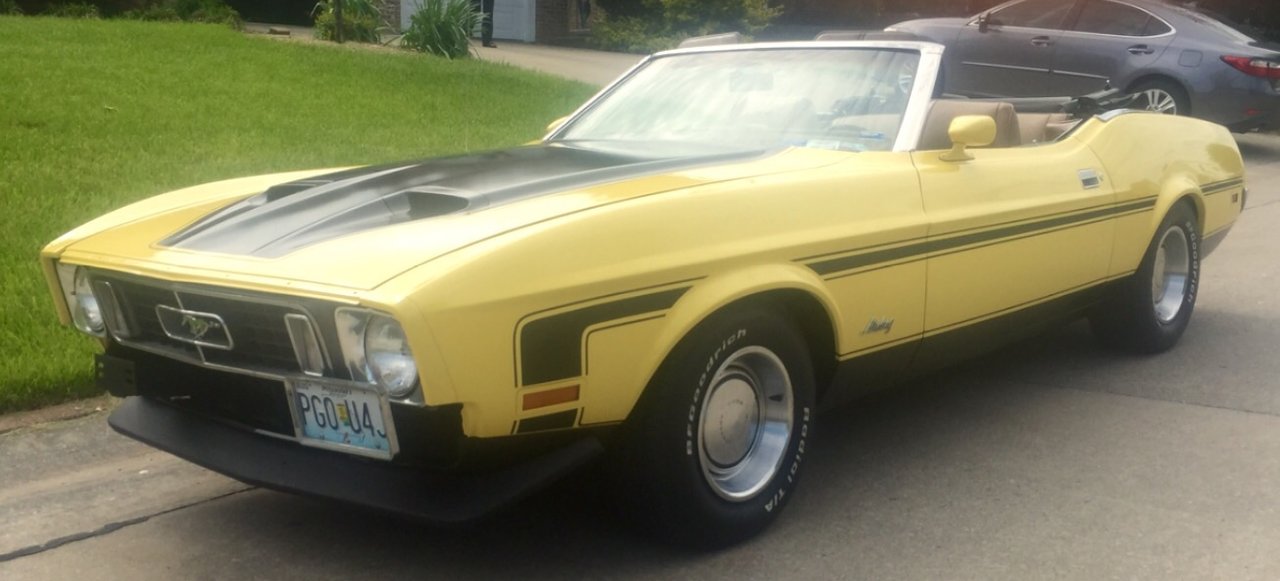 1973 Ford Mustang Convertivle, 351 Cleveland, Yellow