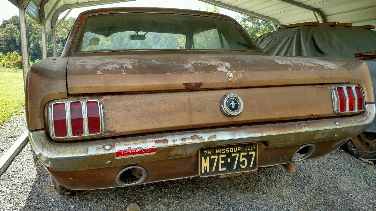 1965 Prairie Bronze Mustang GT barn find 289 A Code