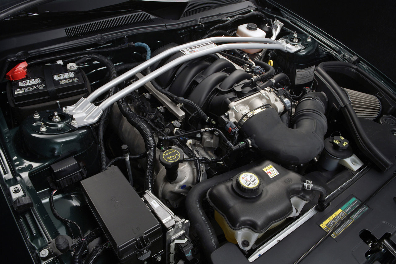 2008 Bullitt Mustang engine