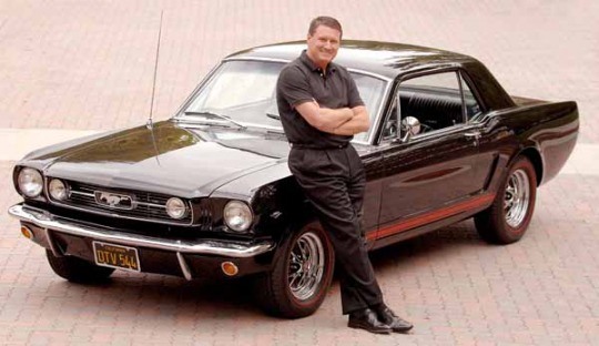 Jack Klunder, with his recovered and restored 1966 Ford Mustang