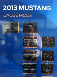 2013 Ford Mustang LCD Gauge Apps Poster